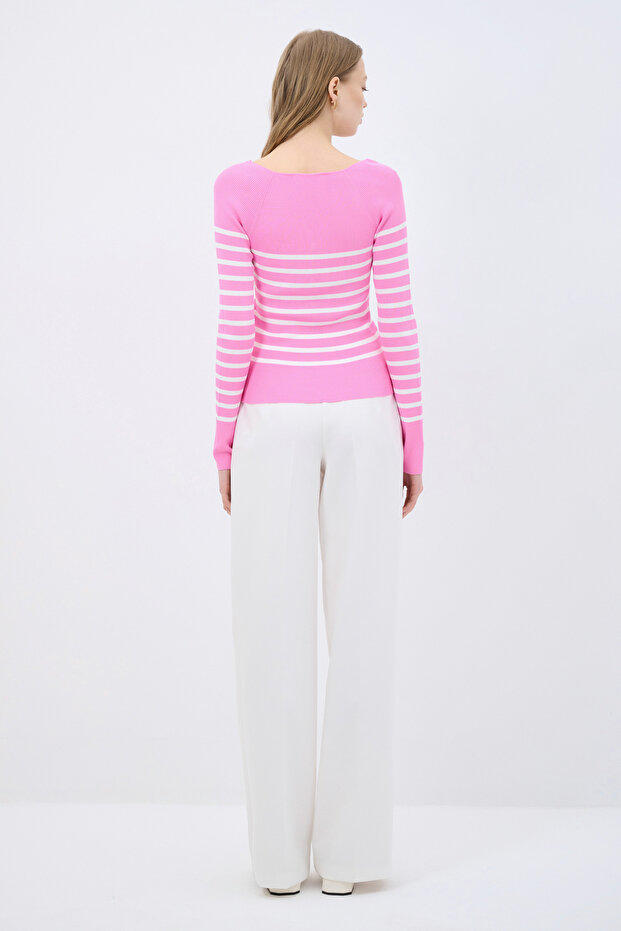 V Yaka Triko Hırka - 6