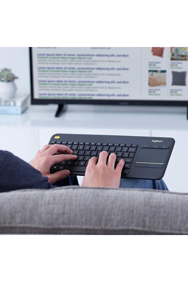 Tastatura Logitech Wireless Touch K400 Plus (Negru) - 5