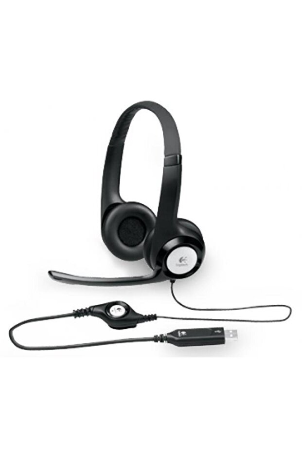 Logitech H390 Stereo Headset, USB, Microphone (Black) - 3