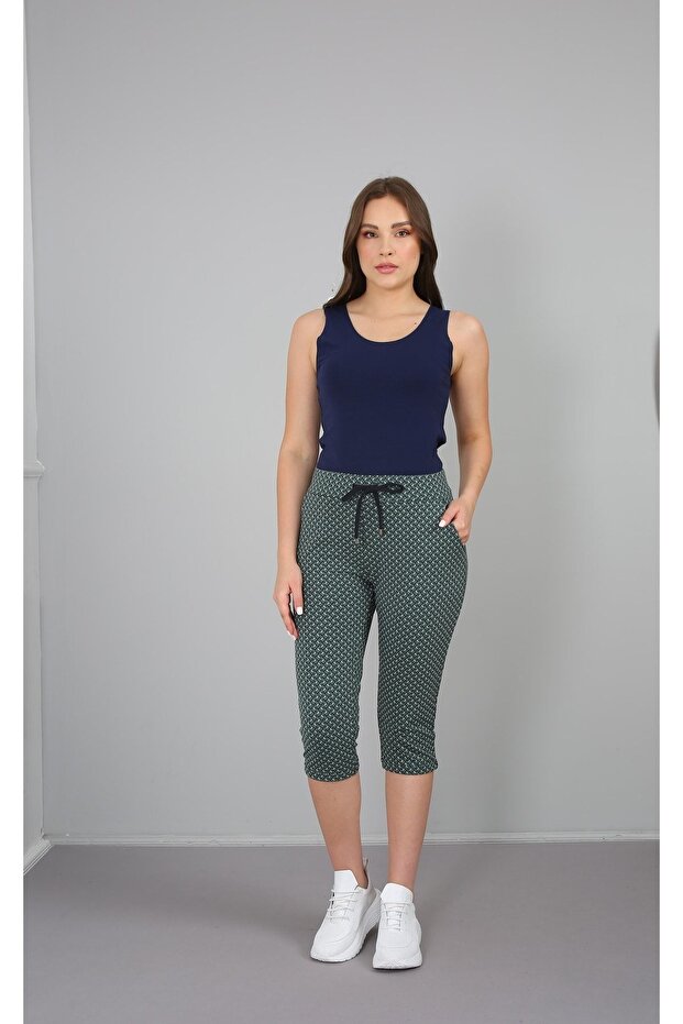 Combed Cotton Capri - Patterned Design - 2