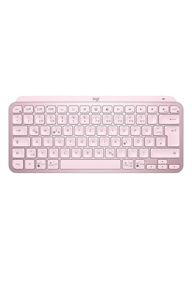 Tastatura Wireless LOGITECH MX Keys Mini Minimalist, Illuminata (Roz) - 1