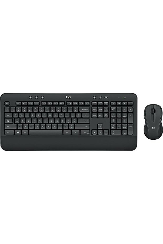 Kit Logitech MK545, tastare + mouse wireless, USB (Negru) - 1