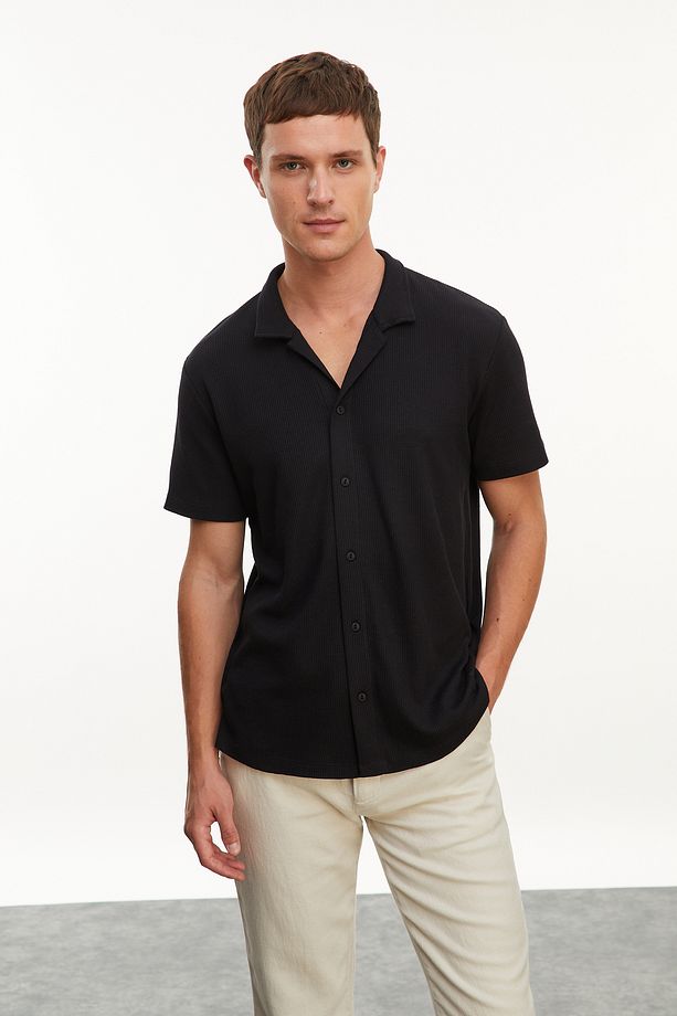 DOKULU REGULAR FIT GÖMLEK - 1