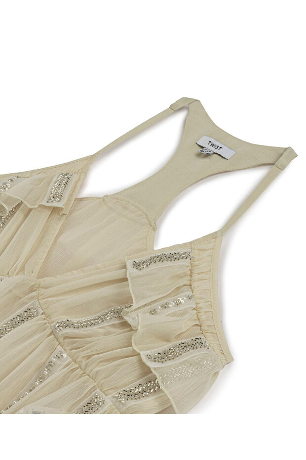 İŞLEMELİ BLUZ - 4