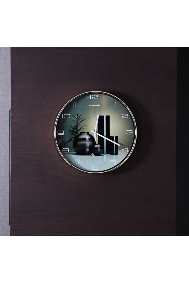 Round Wall Clock OMWC1915 WallMounted, Battery Operated and Durable and 2 YEAR WARRANTY