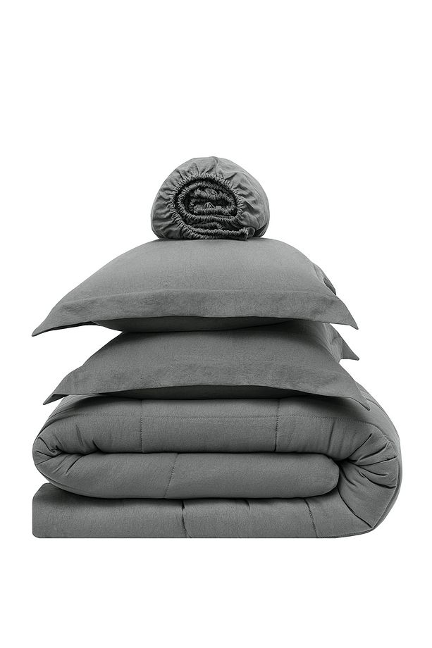 Mabel Tek Kişilik Comfort Uyku Seti - Antrasit - 4