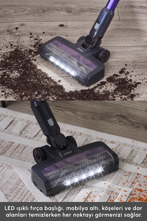 Vantuz Power Up Max Dik Süpürge Grape Purple 350 W - 6