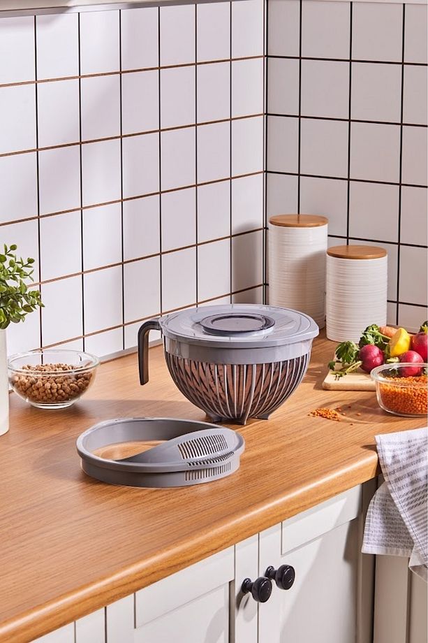 3 In 1 Mikser Karıştırma Kabı Ve Süzgeç Set - 4
