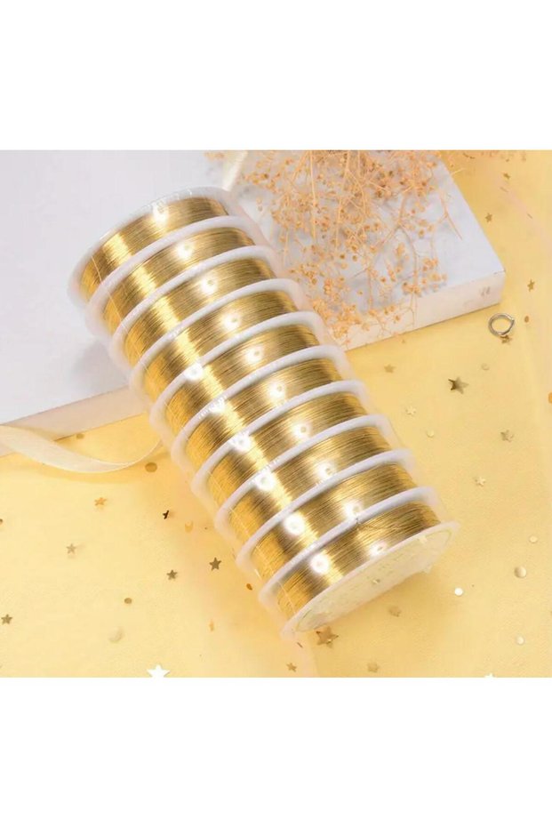 0.30 mm Beading Stringing Wire Handmade Style and Shaping Wire DIY Jewelry and Jewellery Wire Gold Color