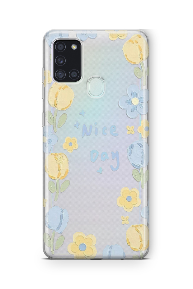 Samsung Galaxy A21S Compatible Nice Day Design Printed Transparent Case
