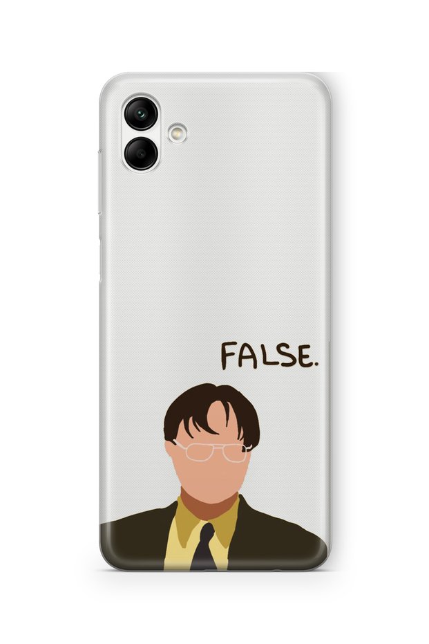 Samsung Galaxy A06 Compatible the Office Dwight Schrute Design Printed Transparent Case