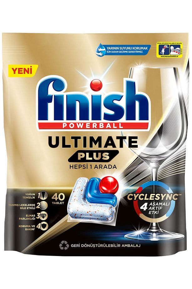 Ultimate Plus Hepsi Bir Arada Bulaşık Makinesi Deterjanı Kapsül Tablet 40 Adet - 3