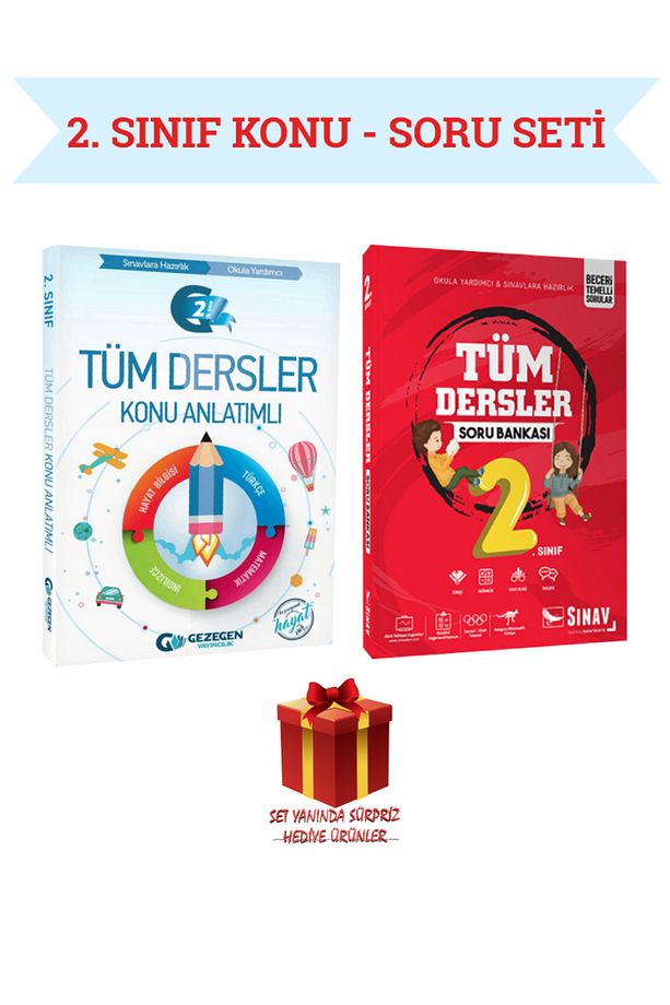 2. Sınıf Konu - Soru Seti: 2. Sınıf Tüm Dersler Konu Anlatımlı + Sınav Tüm Dersler Soru Bankası - 1