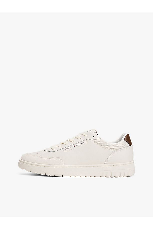 Deri Logolu Erkek Bej Sneaker - 7