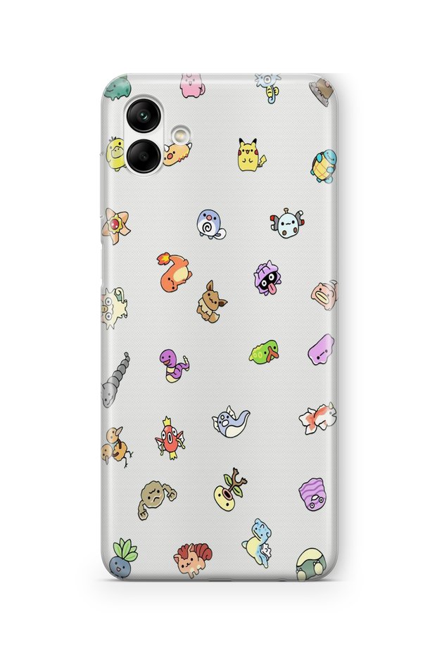 Pokemon Design Printed Transparent Case Compatible with Samsung Galaxy A06