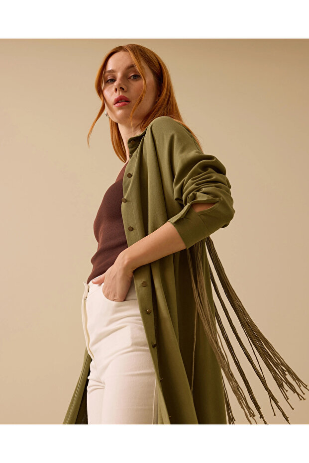 Düğmeli Uzun Kol Tunik - 3