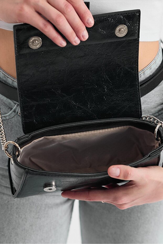 Черен кожен раница 3023 - 4