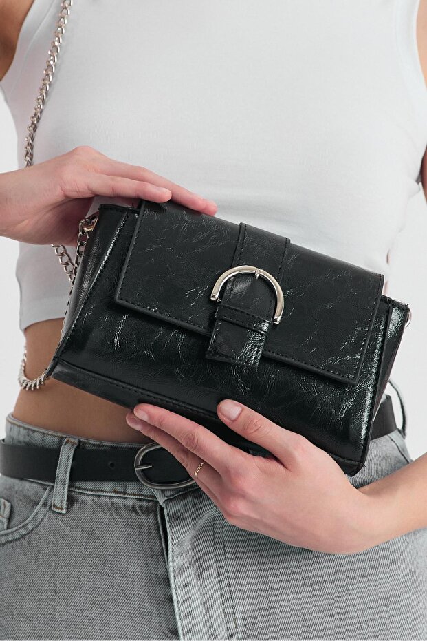 Черен кожен раница 3023 - 7