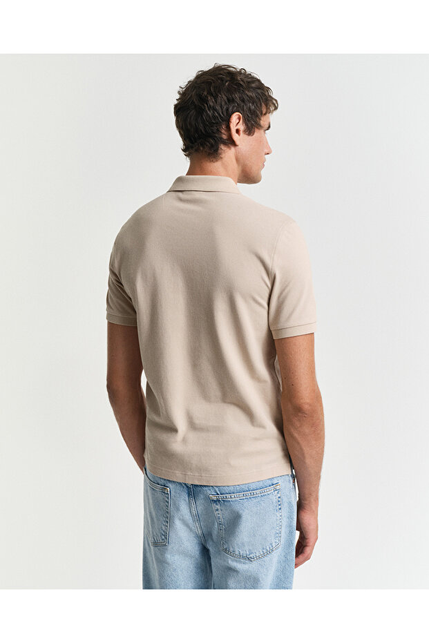 Erkek Bej Regular Fit Polo - 3