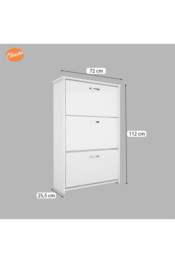 Duser Kapaklı Ayakkabılık Dolabı 3 Kapaklı Ayakkabı Dolabı - 2