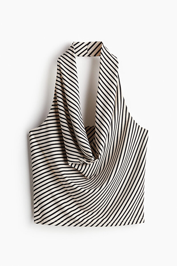 Halter Yaka Krep Üst - 3