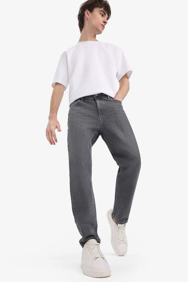 %100 Pamuk 90's Slim Fit Dar Kalıp Yüksek Bel Dar Paça Jean Pantolon D9332ax25sp - 4