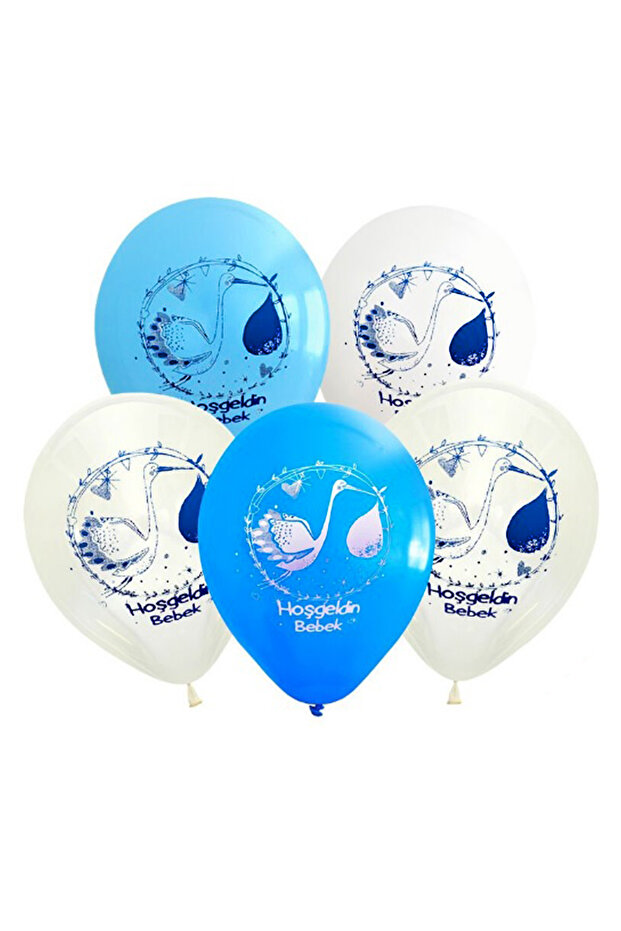 بالونات الترحيب بالطفل باللون الأزرق