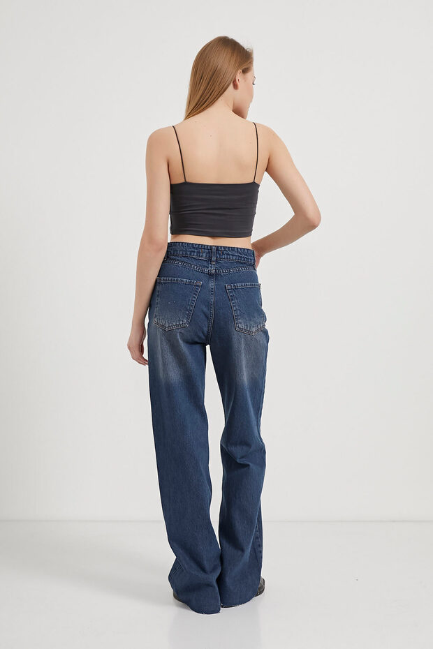 İp Askılı Crop Atlet - 5