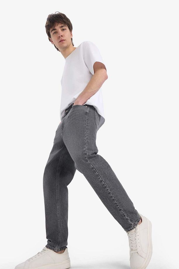 %100 Pamuk 90's Slim Fit Dar Kalıp Yüksek Bel Dar Paça Jean Pantolon D9332ax25sp - 3