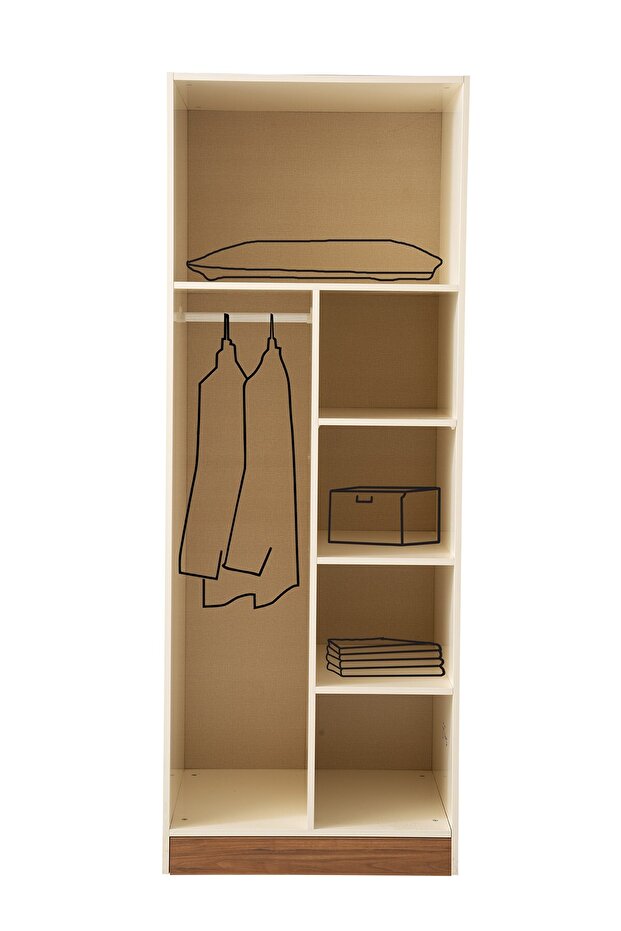 ANTİK MDF 3 KAPILI DOLAP - 4