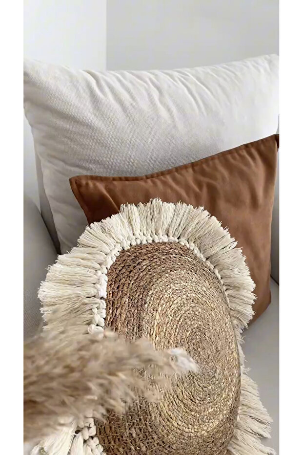 Hasır Yastık Kırlent - 2