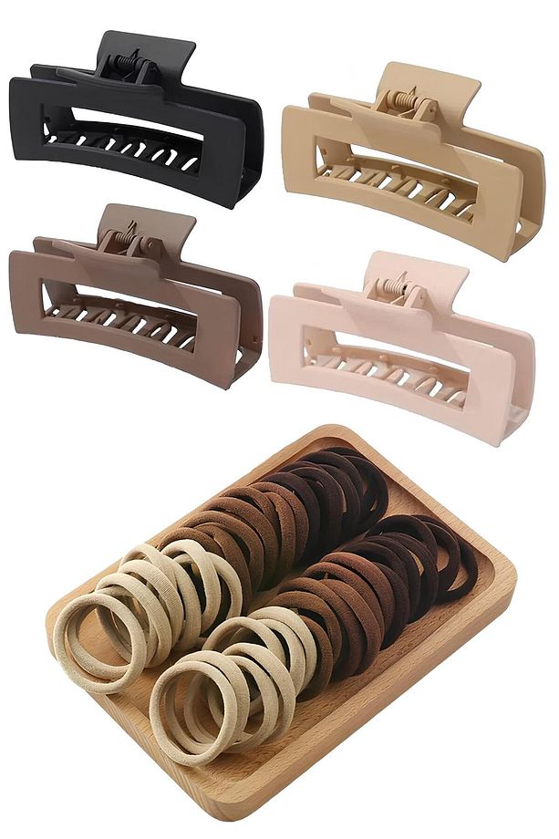 Kadın 50 Adet Lastik + 4 Adet Xl Mandal Toka - 1
