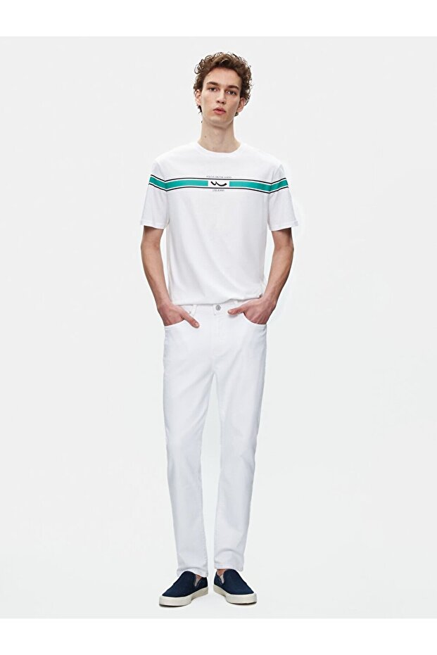 Renar Skinny Leg Mid Waist Jean Trousers