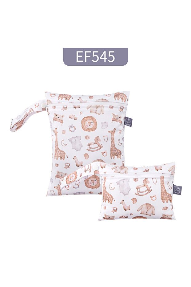 EF545 Elinfant 2pcs Set Cute Menstrual Storage Bag 18*25cm&18X14cm Waterproof Diaper Bag