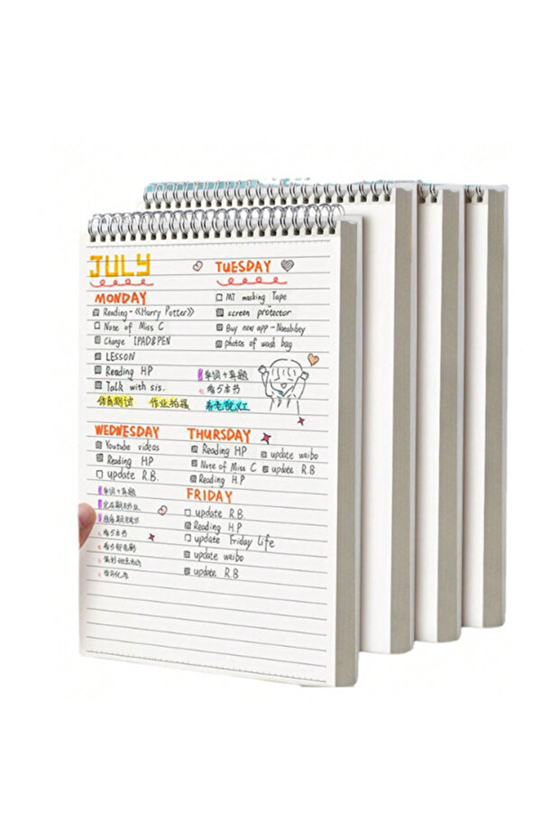 A4 Flip up notebook A5 B5 A4 horizontal line inner page 160 pages - 1