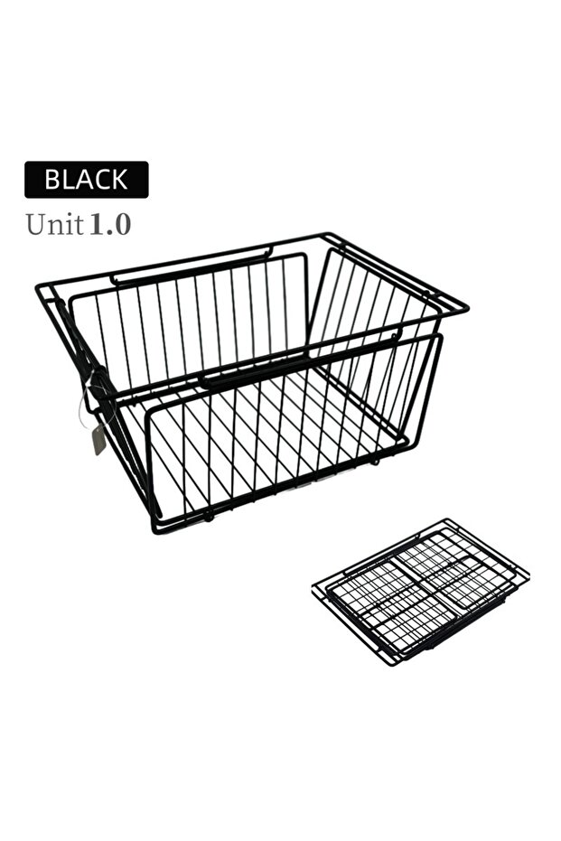 Black IGT Basket Folding 1 Unit Igt Drain Basket Stainless Steel Igt Camping Table Basket Lightweigh