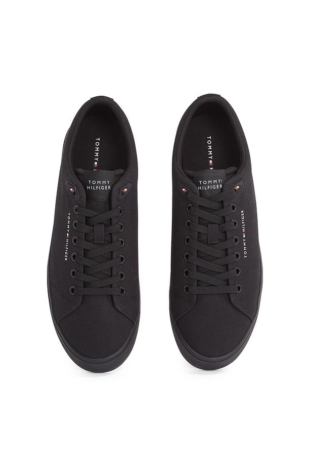 Siyah Erkek Sneaker TH HI VULC LOW CORE CANVAS - 4