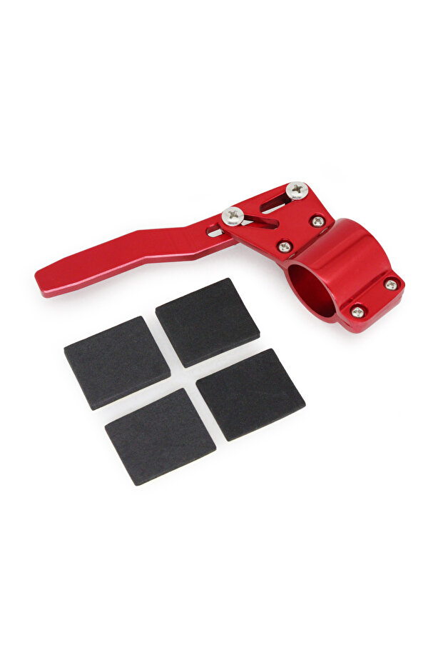 Red Universal Aluminium Car Styling Adjustment Steering Wheel Turn Rod Extension Turn Signal Lever P