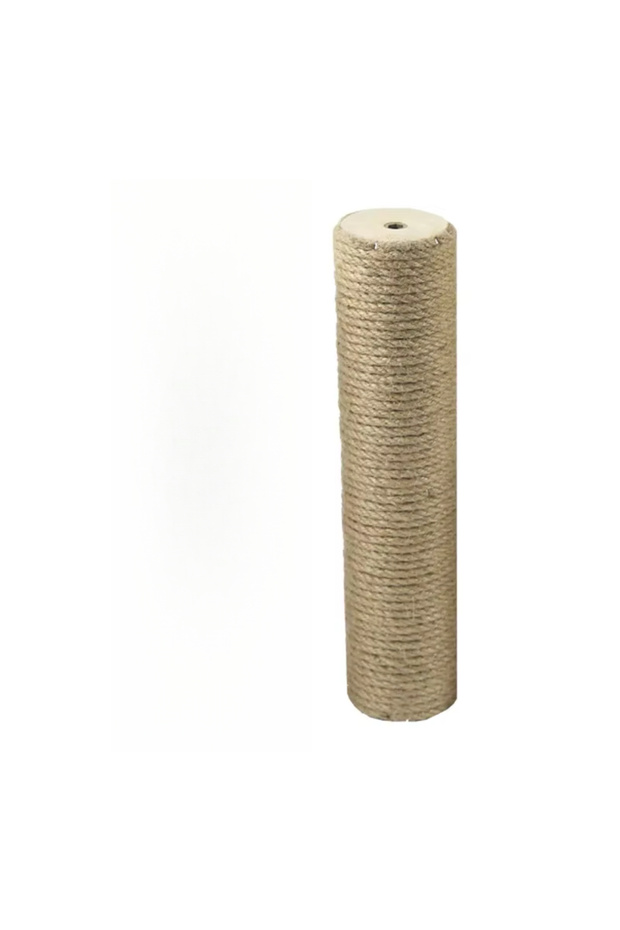 1pc 40cm Wood color Cat Scratching Post Tree Shape Sisal Solid Wood DIY Kitten Climbing Frame Replac