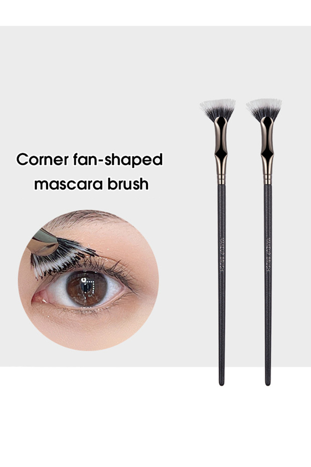 Eyelash brush Folding fan mascara brush soft hair flat head urgent brush root clear lower mascara br