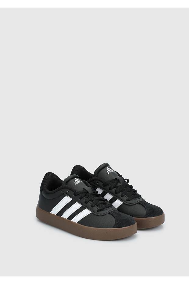 Vl Court 3.0 K Çocuk Siyah Sneaker - 2