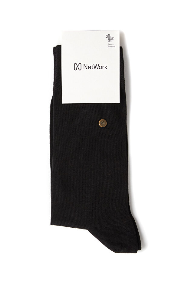 Siyah Erkek Bambu Çorap - 3