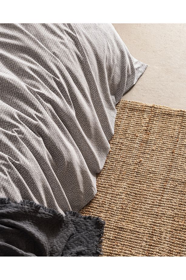 Orpen Tek Kişilik %100 Pamuk Coco Crep Baskılı Nevresim Takımı - Gri - 5