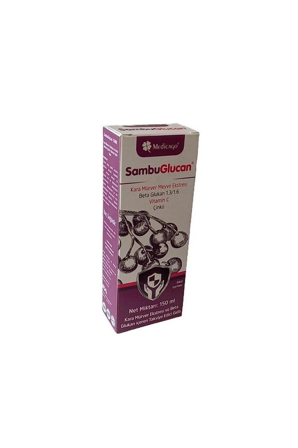 Sambuglucan Kara Mürver, C Vitamini Ve Çinko Içeren Takviye Edici Gıda 150ml - 1