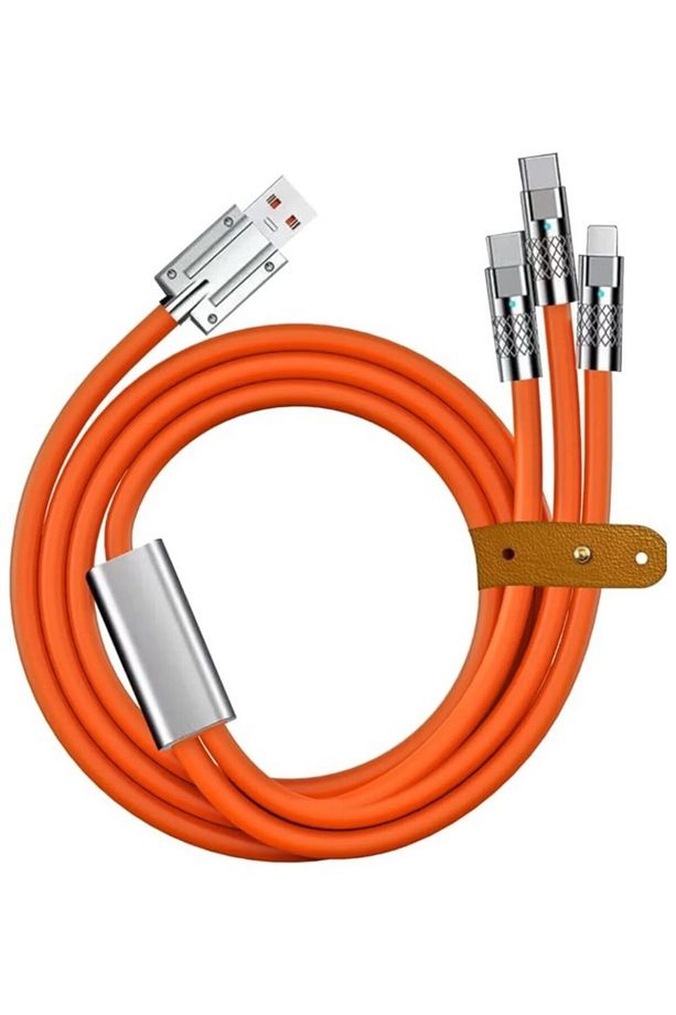 3in1 Phone Android Samsung Manyetik Mıknatıslı Şarj Kablosu Micro Usb Type-c Uyumlu Kafkef - 2