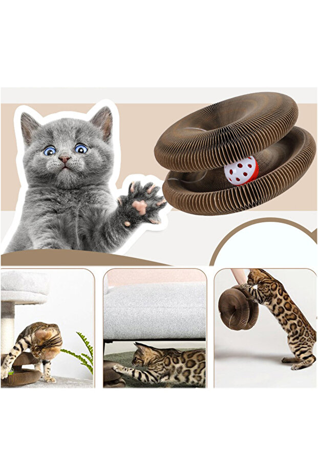 Cat Scratch Ball Accordion Cat Toy