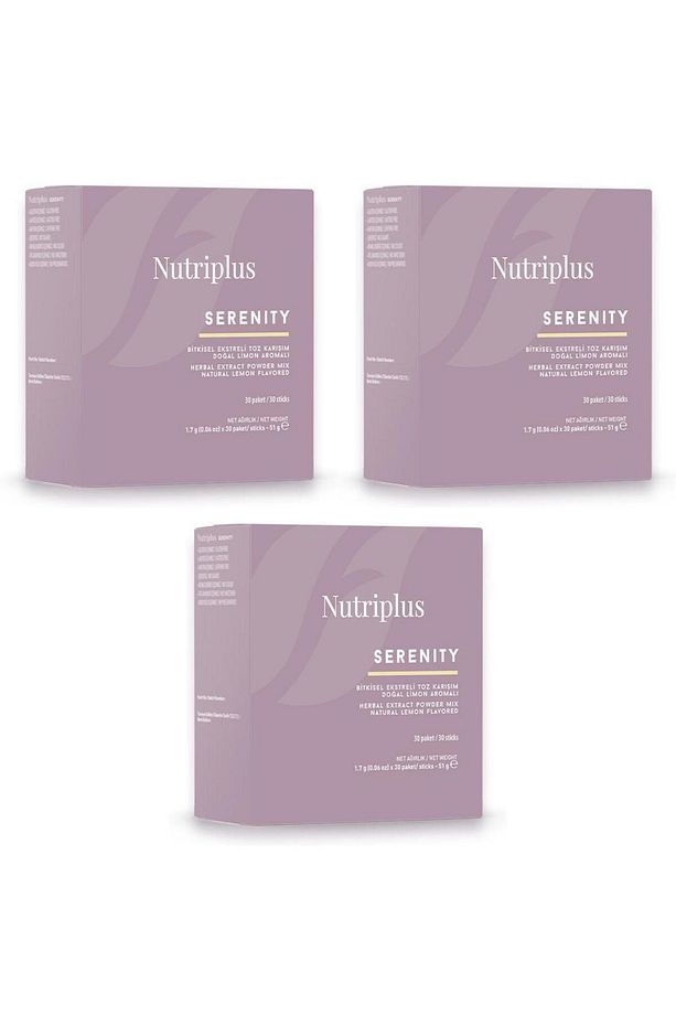3 ADET Nutriplus Serenity Limon Aromalı 30 ŞASET - 1