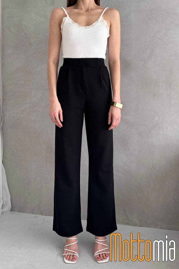 Women S High Waist Palazzo Pants with Velcro Closure - Colorful, Stylish and Relaxed Fit