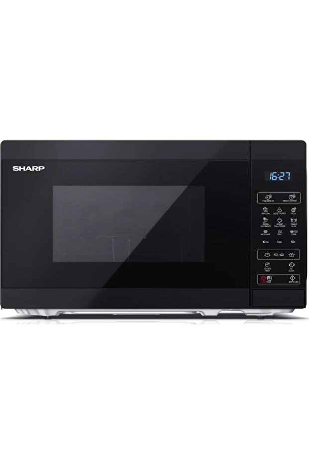 Cuptor cu microunde Sharp YC-MG02EB, 20 l, 800 W, Digital, Grill, EasyClean, Eco Function - 1
