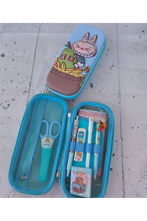Labubu Kabartmalı Eva Kalem Kutusu 1 Adet - 4